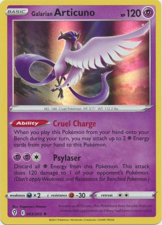 Galarian Articuno - 063/203 - Rare