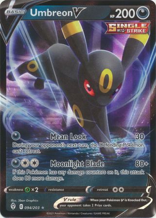 Umbreon V - 094/203 - Ultra Rare sin holográfico