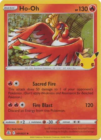Ho-Oh - 001/025 - Holo Rare