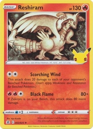 Reshiram - 002/025 - Holo Rare