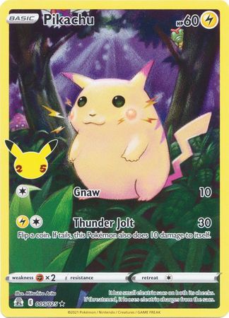 Pikachu - 005/025 - Full Art Holo Rare