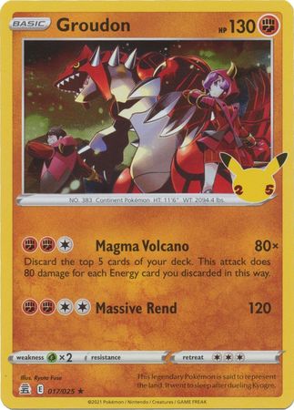 Groudon - 017/025 - Holo Rare