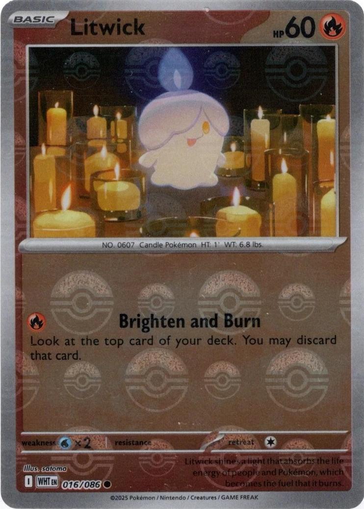 Litwick - 016/086 - pokeball rare