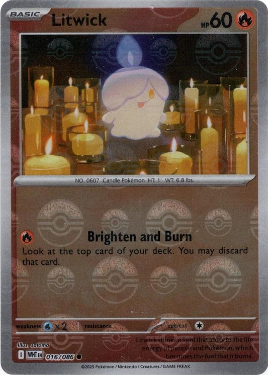 Litwick - 016/086 - pokeball rare