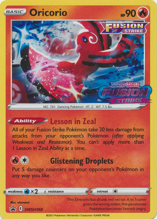 Oricorio - SWSH168 - Pre-Release Promo