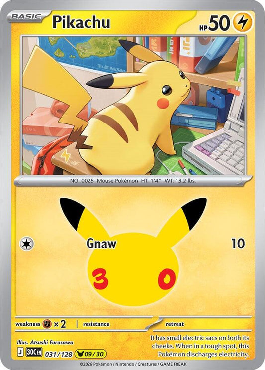 Pikachu - 031/128 - 09/30