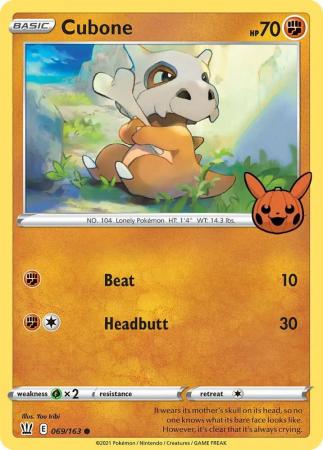 Cubone - 069/163 - Common Trick or Trade