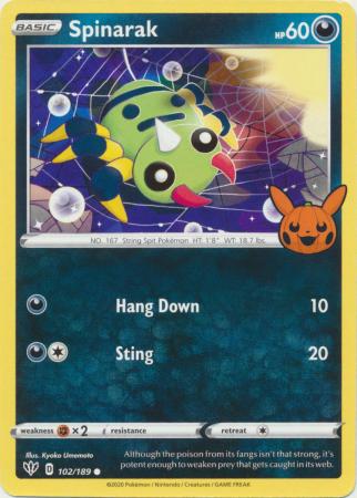 Spinarak - 102/189 - Common Trick or Trade
