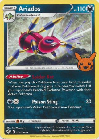 Ariados - 103/189 - Uncommon Trick or trade