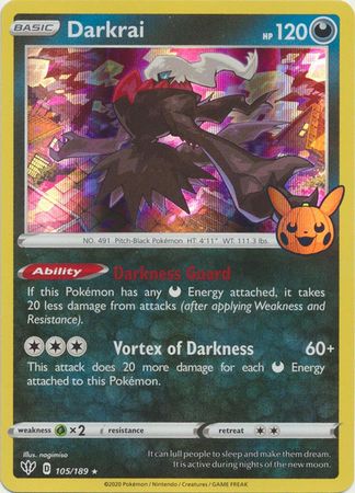 Darkrai - 105/189 - Holo Rare Trick or Trade