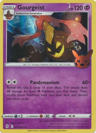 Gourgeist - 077/203 - Holo Rare Trick or trade