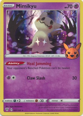Mimikyu - 081/189 - Holo Rare Trick or Trade
