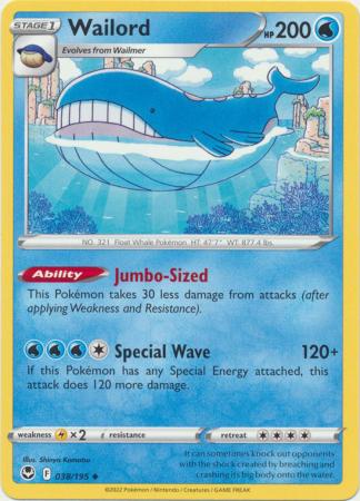 Wailord - 038/195 - Uncommon