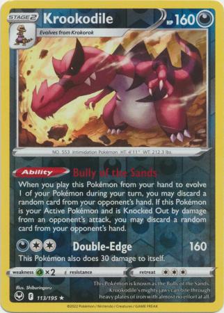 Krookodile - 113/195 - Holo Rare Reverse Holo