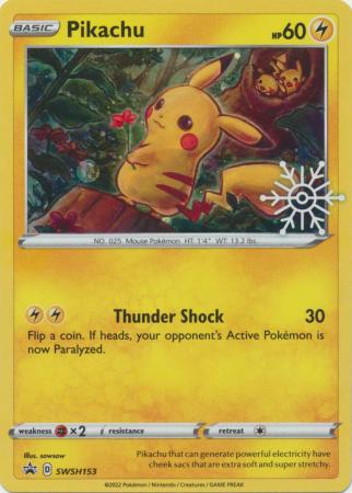 Pikachu - SWSH153 - Advent Calendar Holo Promo