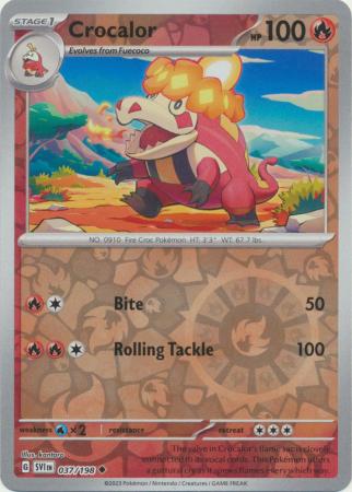 Crocalor - 037/198 - Uncommon Reverse Holo