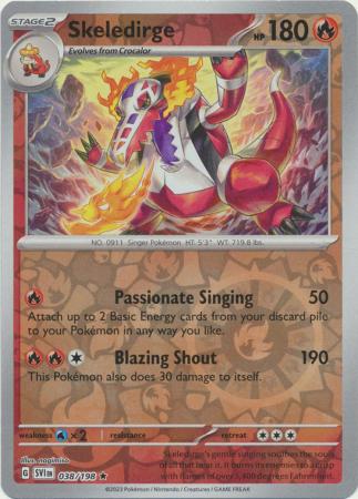 Skeledirge - 038/198 - Holo Rare Reverse Holo