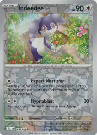 Indeedee - 153/198 - Holo Rare Reverse Holo