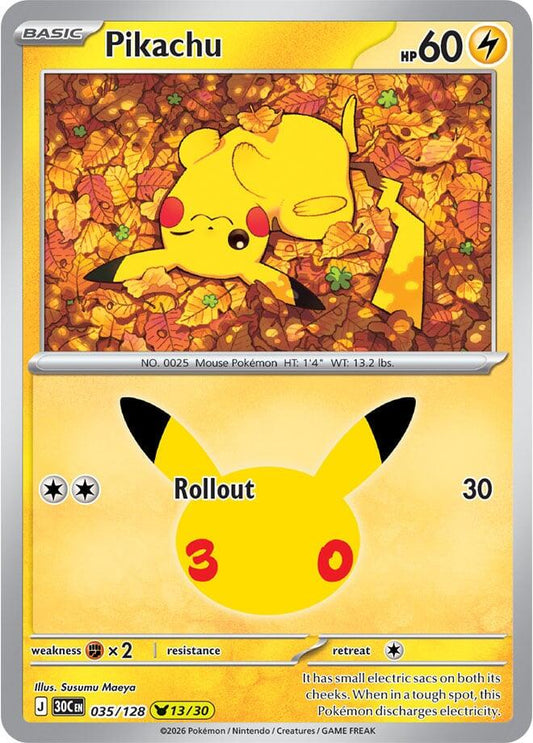 Pikachu - 035/128 - 13/30