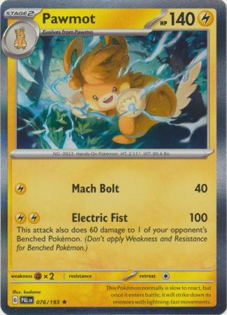 Pawmot - 076/193 - Holo Rare