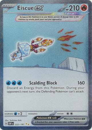 Eiscue ex - 222/197 - Special Illustration Rare
