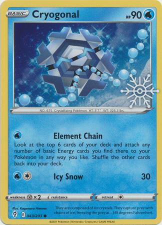Cryogonal - 043/203 - Pokemon Countdown Calendar Promo