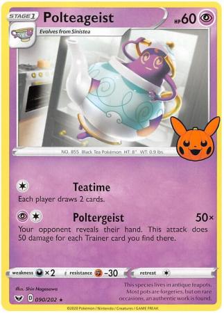 Polteageist - 090/202 - Rare Trick or Trade