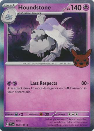 Houndstone - 106/198 - Holo Rare Trick Or Treat