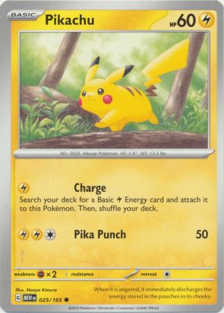 Pikachu - 025/165 - Common