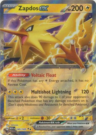 Zapdos EX - 145/165 - Ultra Rara