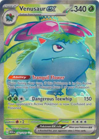 Venusaur EX - 182/165 - Full Art Rara Secreta
