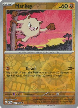 Mankey - 056/165 - Common Reverse Holo