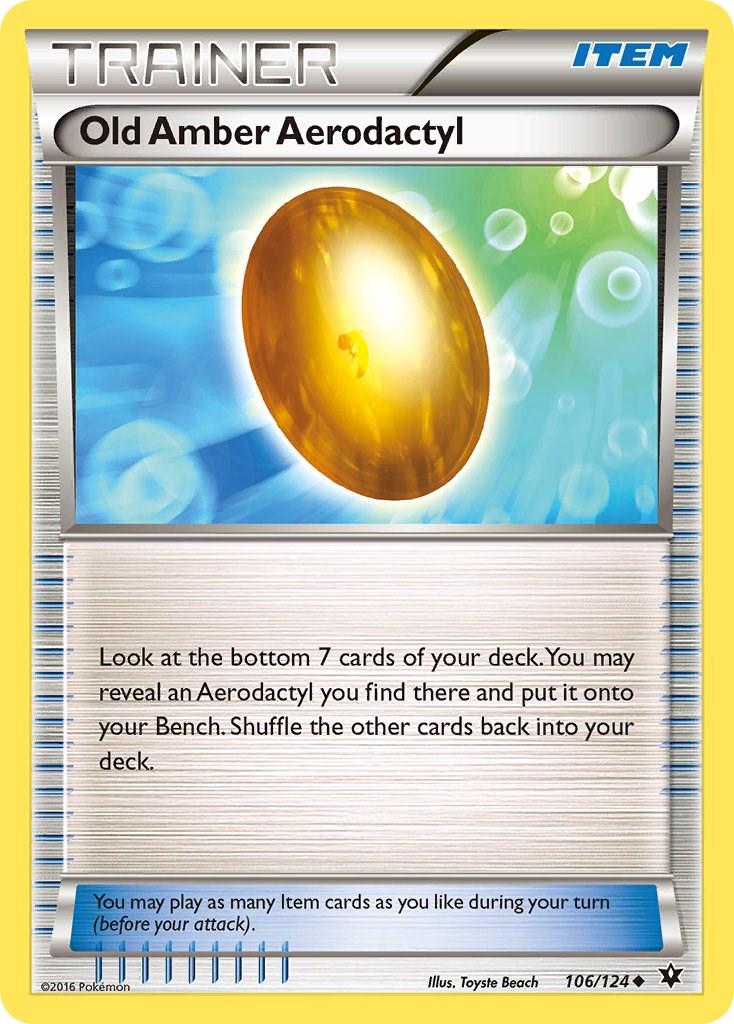 Old Amber Aerodactyl - 106/124 - uncommon