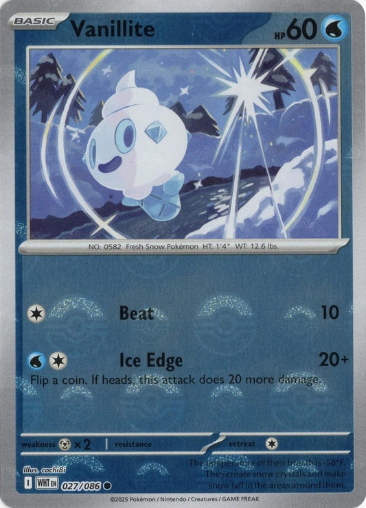 Vanillite - 027/086 - Pokeball rare