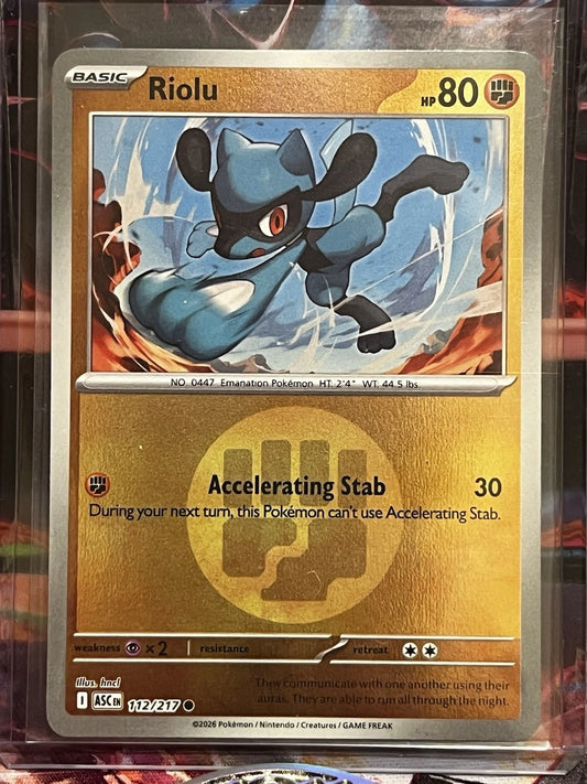 Riolu - 112/217 - Common Reverse [Energy Symbol]