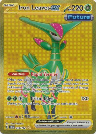 Iron Leaves EX - 213/162 - Gold Secret Rare