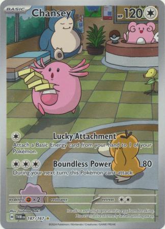 Chansey - 187/167 - Illustration Rare Esquinas Cuadradas