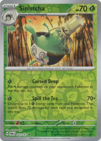 Sinistcha - 022/167 - Rare Trick or Trade