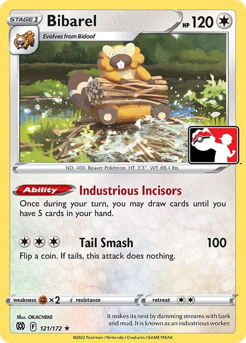 Bibarel - 121/172 - rare prize pack