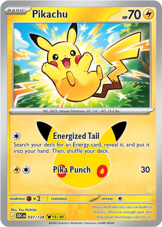 Pikachu - 037/128 - 15/30