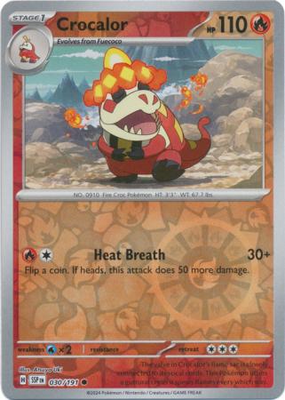 Crocalor - 030/191 - Common Reverse Holo