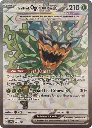 Teal Mask Ogerpon ex - SVP166 - Full Art Promo