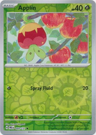 Applin - 009/131 - Common Reverse Holo