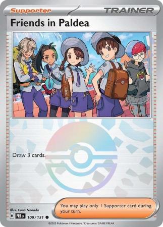 Friends in Paldea - 109/131 - Common Pokeball Reverse Holo
