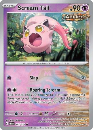 Scream Tail - 042/131 - Uncommon Master Ball Reverse Holo