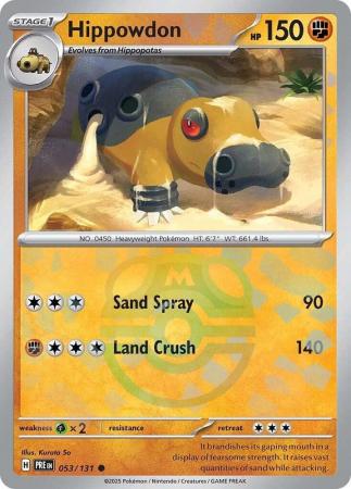 Hippowdon - 053/131 - Common Master Ball Reverse Holo