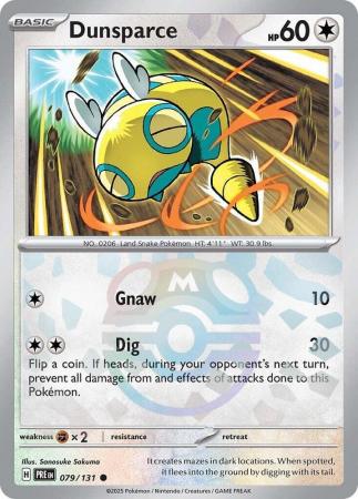 Dunsparce - 079/131 - Common Master Ball Reverse Holo
