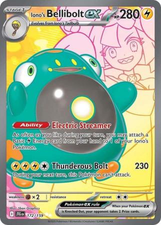 Iono's Bellibolt ex - 172/159 - Full Art Ultra Rare