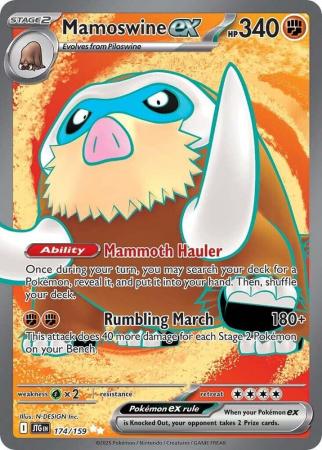 Mamoswine ex - 174/159 - Full Art Ultra Rare