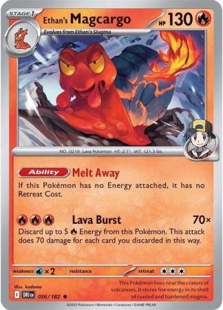 Ethan's Magcargo - 036/182 - Holo Rare